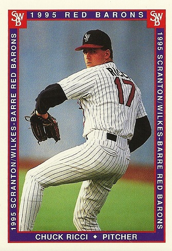 1995 Scranton Wilkes-Barre Red Barons Team Issue #20 Ricci